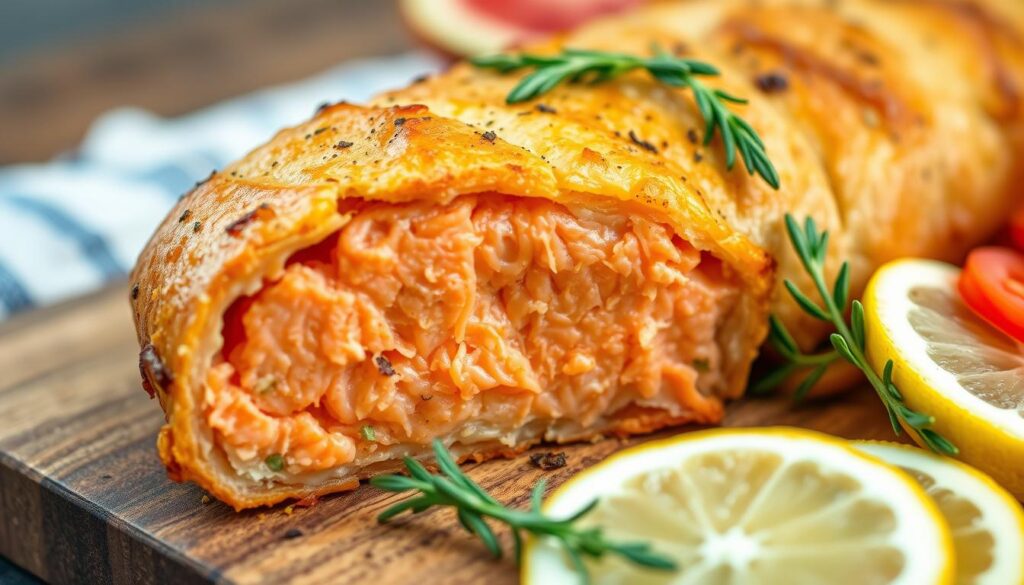 Salmon loaf texture